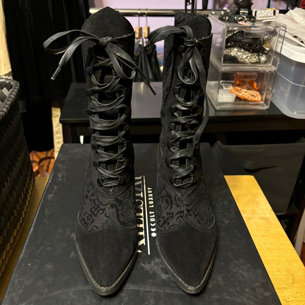 Killstar Vatican Curse Boots Size 6